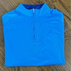 PETER MILLAR SEASIDE 1/4 zip Lg